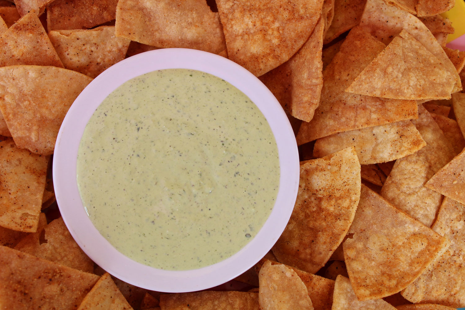 Girls Chips and queso