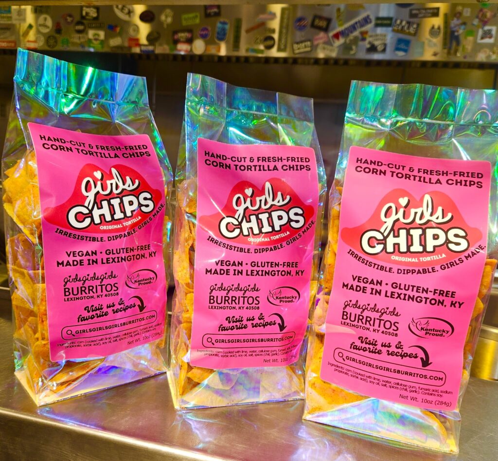 Three-bag bundle of Girls Chips mix and match flavors