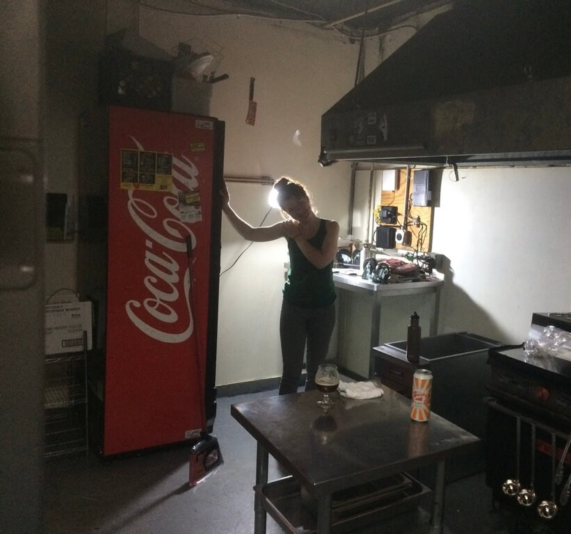 Original_Girls_Kitchen_2016 Sara in the original kitchen 2016