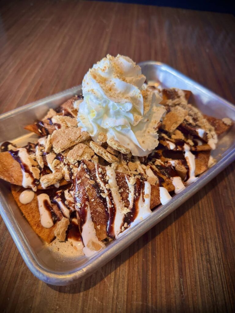 S'Mores Nachos on Girls Churro Chips
