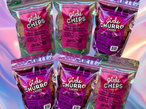 6 Snack Size Bags of Girls Chips and Girls Churro Chips