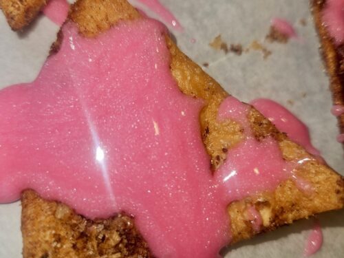 Girls Churro Chip drizzled with Girls Sugar Kiss Dip